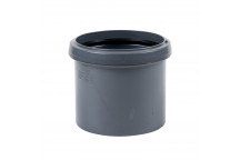 FLOPLAST RING-SEAL S/S PIPE COUPLER;4\"/110MM SOIL ANTHRACITE GREY AG