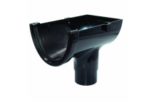 FLOPLAST HI-CAP STOPEND OUTLET 68MM; BLACK