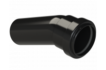 PUSHFIT SOIL BOSS BEND 157.5D;40MM BLACK