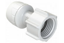 POLYPLUMB ENHANCED - 10X1/2\" HAND TIGHT TAP CONNECTOR - WHITE