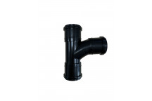 E.Tupling Push-Fit Waste 40mm 90° Swept Branch Black