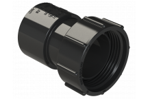 S/WELD THREADED COUPLING; 32MM BLACK