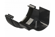 RW FITTS PLASTIC-METAL GUTT ADAPTOR;BLCK