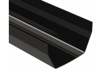 RWSQ112 SQUARE GUTTER; 2M BLACK