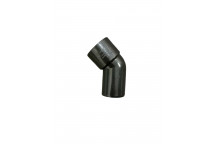 FLOPLAST S/WELD SPIGOT BEND 45 DEG OBTUSE OFFSET; 40MM BLACK