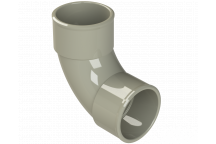 POLYPIPE S2000 40MM MUPVC 92.5DEG SWEPT BEND - SOLV GREY