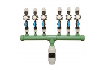 PLASSON BELOW-GROUND MANIFOLD 6 PORT W/MCP KIT 63MM X 25MM