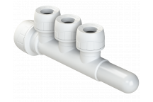 POLYPLUMB ENHANCED - 22X15 3 PORT 1-SIDED MANIFOLD (SKT/SPG) - WHITE