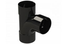 S/WELD SWEPT TEE 92.5DEG; 50MM BLACK