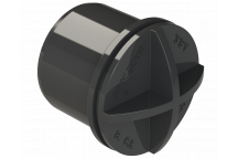 S/WELD SCREWED ACCESS STOP END PLUG; 32MM BLACK