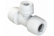 POLYPLUMB ENHANCED - 15X15X10 BRANCH RED TEE - WHITE