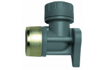 POLYPLUMB WALL PLATE ELBOW; 22MM X 3/4\"