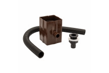 FLOSAVER RAINWATER DIVERTER; BROWN