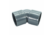 FLOPLAST S/WELD OBTUSE BEND 45 DEG OBTUSE OFFSET; 40MM GREY