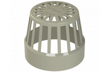 UNIV VENT TERMINAL; 4\"/110MM SOLV GREY