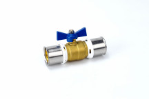 RIIFO F18 20X20MM (202) BLUE BUTTERFLY HANDLE BALL VALVE (BL