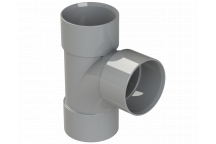 S/WELD SWEPT TEE 92.5DEG; 40MM GREY