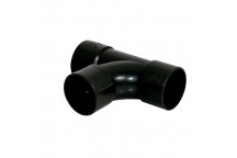 E.TUPLING SOLVENT WASTE TEE - 40MM - BLACK