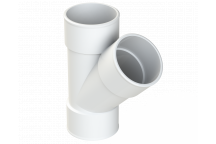 POLYPIPE S2000 MUPVC 50MM 45DEG BRANCH - WHITE