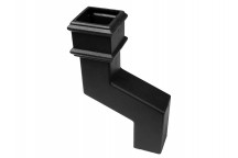 65MM SQUARE CAST IRON EFFECT 150MM OFFSET