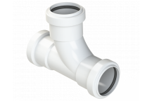 PUSHFIT SWEPT TEE 91.25DEG; 40MM WHITE