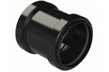PUSHFIT STRAIGHT COUPLING; 50MM BLACK
