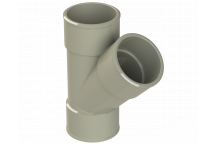 POLYPIPE S2000 MUPVC 40MM 45DEG BRANCH - SOLV GREY