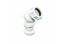 FLO UNI ADJ BEND 0-90  DEG; 32MM WHT