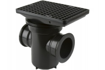 BACK INLET RODDABLE GULLY 90° OUTLET RECTANGULAR GRID*