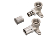 RIIFO F5 16MM X 1/2\" WALL PLATED FEMALE ELBOW