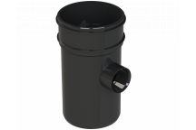 110MM SOLV BOSS PIPE S/S 40MM BLACK