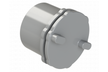 PUSHFIT SCREWED ACCESS STOP END PLUG; 32MM GREY