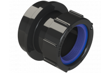 POLYPIPE RING-SEAL ANGLED ADAPTOR; 40MM 92.5 DEG BLK