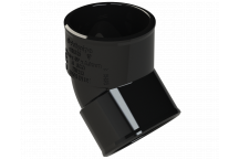 POLYPIPE S2000 40MM MUPVC 45 DEG OBT BEND - BLACK