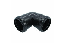 FLO PUSHFIT KNUCKLE BEND 90 DEG;40MM BLK