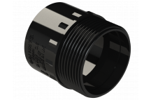 S/WELD ADAPTOR; 40MM BLACK