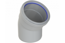 POLYPIPE RING-SEAL 30DEG BEND;4\"/110MM GREY