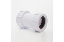 UNIV STRAIGHT CONNECTOR; 32MM WHITE