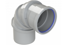 POLYPIPE RING-SEAL ADJUST BEND; 4\"/110MM 0-90 DEG GY