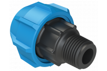 POLYFAST MALE ADAPTOR; 20MM X 1/2\" BSP