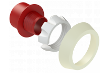 POLYFAST RED PE ADAPTOR SET;50MM X 1 1/4