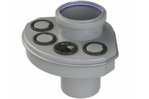 UNIV SOIL MANIFOLD; 4\"/110MM