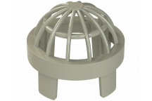 UNIV VENT TERMINAL; 3\"/82MM SOLV GREY