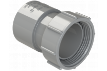 S/WELD THREADED COUPLING; 40MM GREY