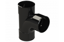 POLYPIPE S2000 50MM MUPVC 92.5DEG SWEPT TEE - BLACK
