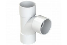 S/WELD SWEPT TEE 92.5DEG; 32MM WHITE