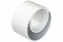POLYPIPE S2000 MUPVC 50MM X 32MM REDUCER - WHITE