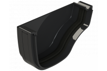 OGEE EXTRA EXTERNAL STOP END; LEFT BLACK