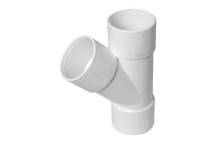 FLOPLAST S/WELD JUNCTION 45 DEG OBTUSE OFFSET; 32MM WHITE