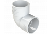 POLYPIPE S2000 50MM MUPVC 90DEG KNUCKLE - WHITE